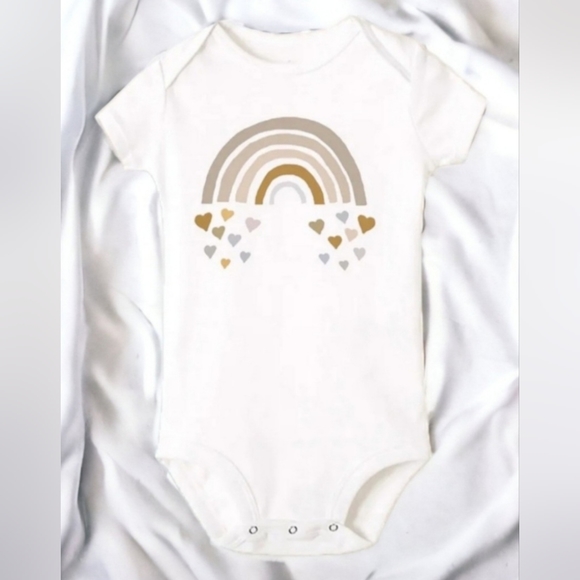 Baby Boho Rainbow Onesie Outfit - Picture 1 of 5